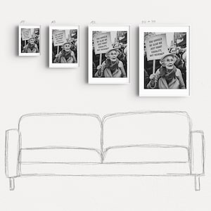 DOPAPRINT Woman In The Arena, Feminist Print, Female Empowerment Feminine Decor Feminist Wall Art Empowered Women Gift Her Strong Women Quote Wall Art Modern - Foto 11