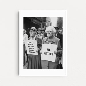 Premium Feminist Poster, Activist Art, Womens March Art Print, Gift For Her, Gift For Him, Womens Day, Mother's Day, Gift for Mom, Aesthetic