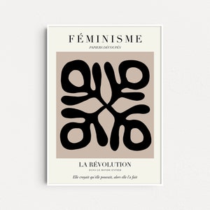 Feminist x Matisse, Feminist Poster, Feminist Gifts, Gift For Her, Feminism Wall Art, Equality Art Print, Póster Feminism, Grl Pwr Wall Art