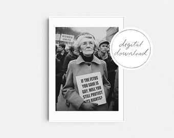 FICHIER NUMÉRIQUE : Affiche féministe sur les droits reproductifs, Droits des homosexuels, Art mural féministe, Cadeau pour elle, Cadeaux féministes, Impression d’égalité esthétique