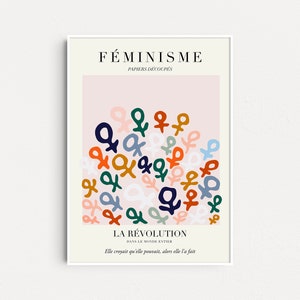 Feminist x Matisse, Feminist Poster, Intersectional Feminist Wall Art, Feminist Gifts, Gift For Her, Feminism Wall Art, Equality Art Print
