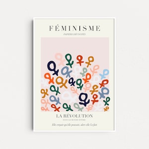 Feminist x Matisse, Feminist Poster, Intersectional Feminist Wall Art, Feminist Gifts, Gift For Her, Feminism Wall Art, Equality Art Print