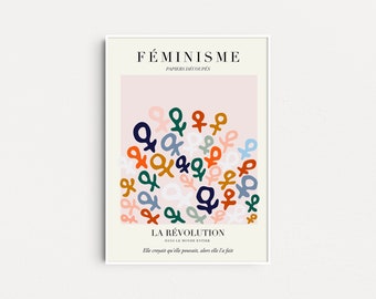 Feminist x Matisse, Feminist Poster, Intersectional Feminist Wall Art, Feminist Gifts, Gift For Her, Feminism Wall Art, Equality Art Print