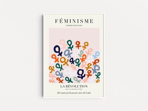Feminist x Matisse, Feminist Poster, Intersectional Feminist Wall Art, Feminist Gifts, Gift For Her, Feminism Wall Art, Equality Art Print
