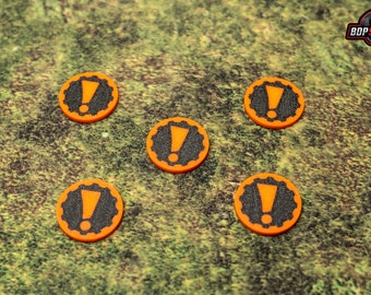 Alert Gaming Tokens - OnePageRules and other Tabletop Games