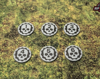 Objective Gaming Tokens - OnePageRules and other Tabletop Games