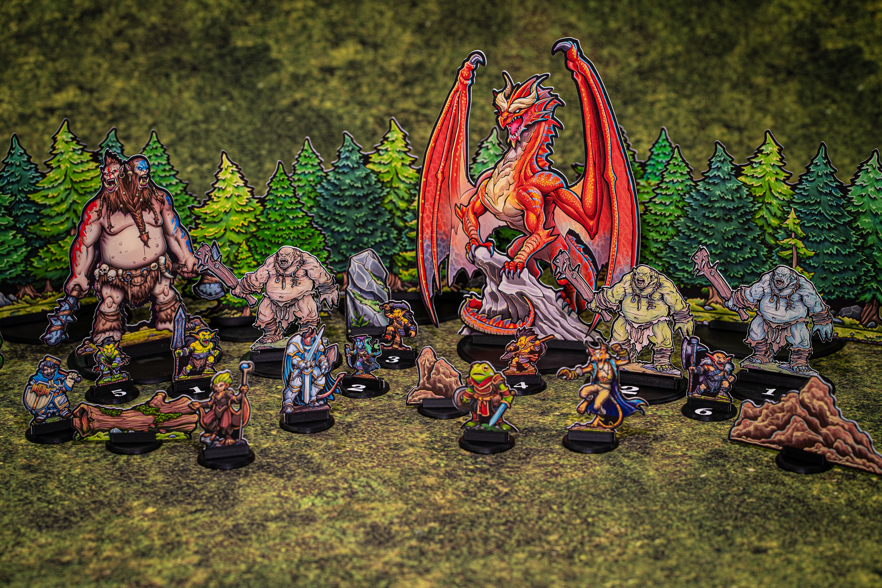 Paper Miniature Bases 35 Total - Etsy