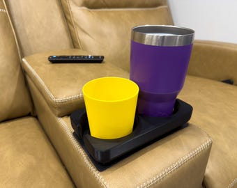 RV Cupholder insert for wireless charging armrest.