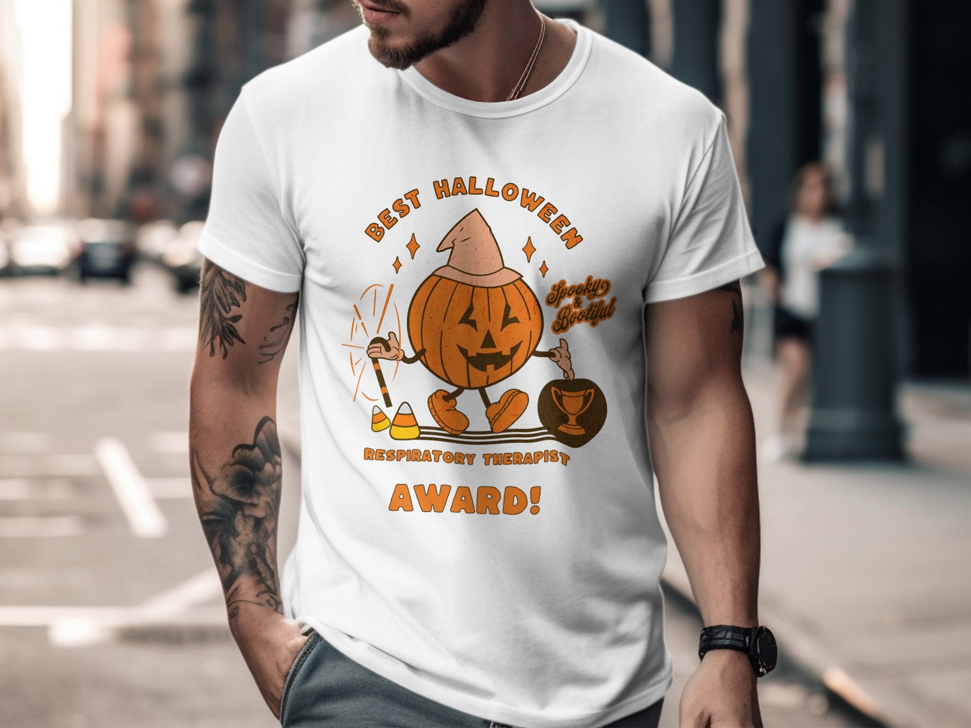 Discover Respiratory Therapist Halloween Award T-Shirt Funny Halloween Tee Shirt Halloween Gift Idea Doctor Nurse Practitioner Halloween Shirts