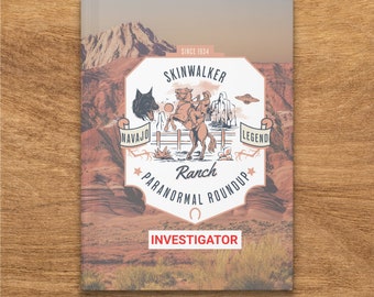 Skinwalker Ranch Travel Notebook, Paranormal Investigation Journal, UFO Legends Diary