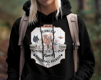 Skinwalker Ranch Hoodie, Skinwalker Pullover, Skinwalker Clothing, 3XL Hoodies Women, Paranormal Investigation, XL Black UFO Hoodie, Unisex