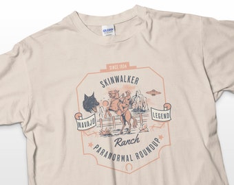Skinwalker Ranch T-Shirt, Navajo Legend Paranormal Roundup, Vintage Style Tee Since 1934