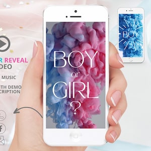 È un maschietto Annuncio di gravidanza video / Annuncio digitale del bambino / Rivelazione del sesso del bambino tramite video / Link demo nella descrizione / Download immediato