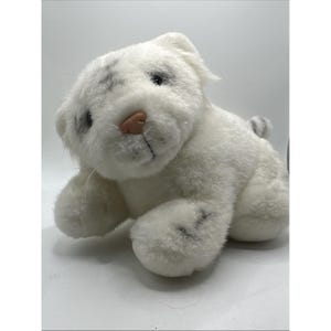 Peluche de cachorro de tigre blanco Siegfried y Roy de The Mirage, de 1999, de Las Vegas, de 12&quot;