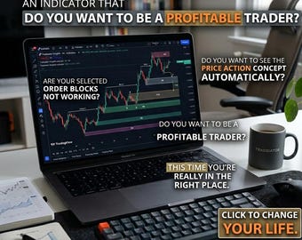 TradingView Order Block Indicator – Automated Price Action Tool (Digital Download)