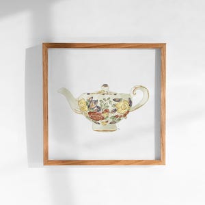 Teapot Petals | Vintage-Inspired Teapot Illustration – Hand Drawn Floral Art Print