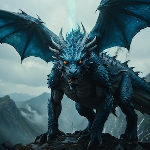 Blue Dragon Spirit Companion - Custom Conjure - Remote Conjure/Distance Conjure - Detailed Description - Spirit Conjure - Spirit Companion