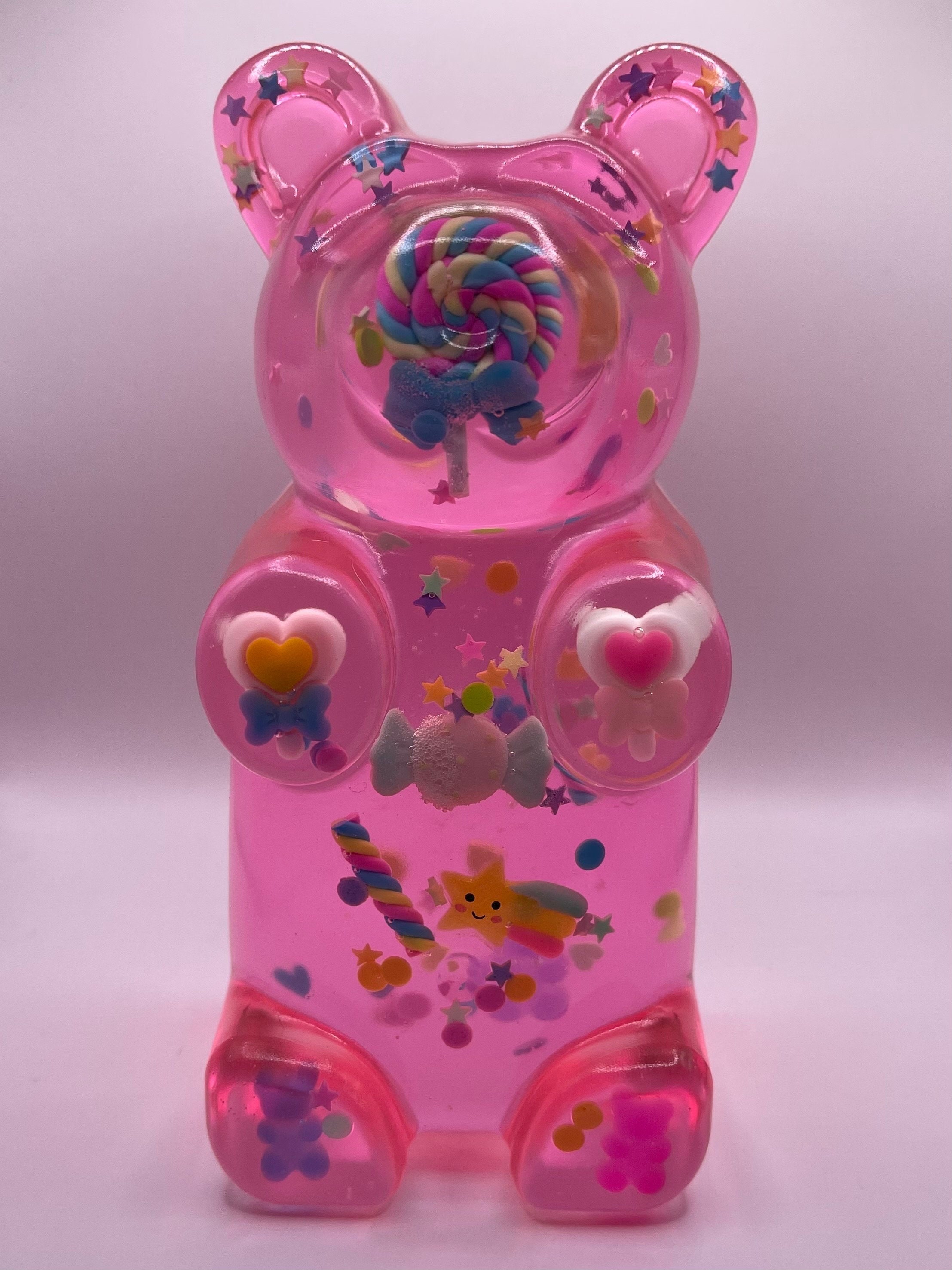 Giant Gummy Bear Candy Sweet Treat Flexible Plastic Mold for Resin Crafts 