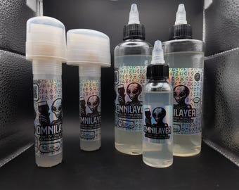 OMNILAYER 3D Printing bed adhesive for Pla, Abs, Asa, PC, ,PETG, Tpu,Pa6, pa12, nylons, and more