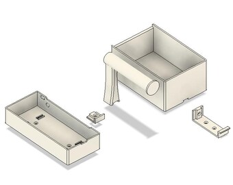 Jadens Thermal printer Wall mounts 4x6 label roll/holder