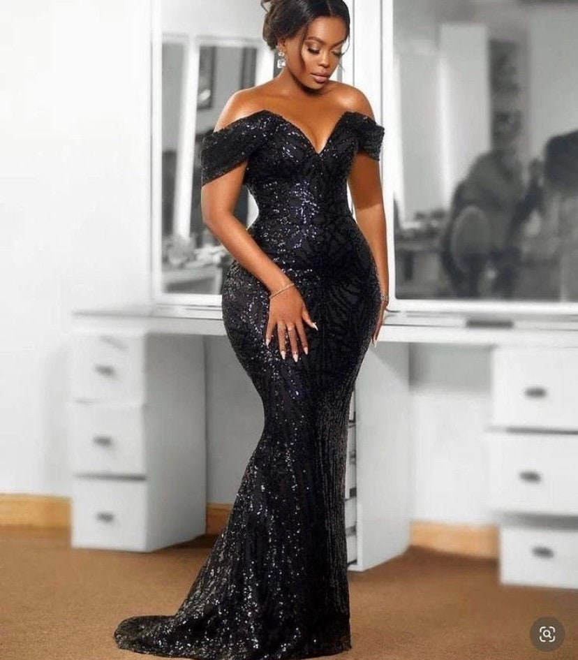 dark formal dress