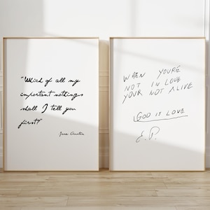 Impressão de caligrafia de Jane Austin Elvis Presley, carta de amor, arte de parede para fãs, ideias para presentes rápidos, afirmação de coração, arte digital para download