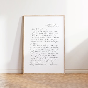 Carta de amor de Johnny Cash a June Carter, Arte mural para fans, Ideas de regalos rápidos, Impresión de afirmación de corazón, Arte mural de descarga digital, Carta de feliz cumpleaños