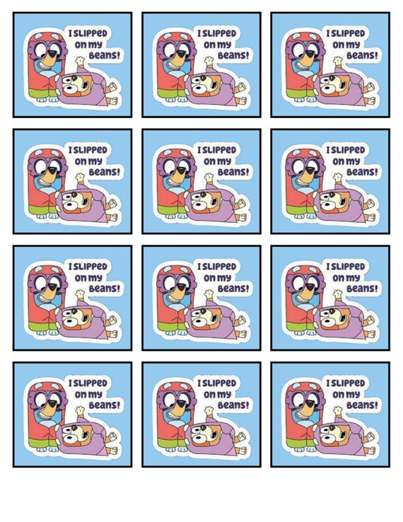 Bluey Slipped on My Beans Digital Only - Etsy