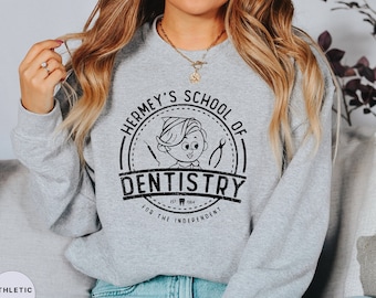 Hermey’s School of Dentistry Christmas Sweatshirt, Christmas Dental Gift Tshirt, Cute Dentist Dental T Shirt, Dental Student Tops, Tote Bag