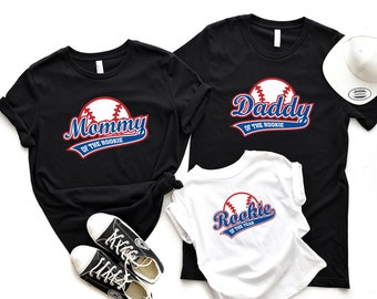Family Of The Rookie Tshirt, Baseball Lover Gift Shirts, Matching Gameday Supporter Sweatshirt, Daddy Mommy Of The Year Shirt, Birthday Boy