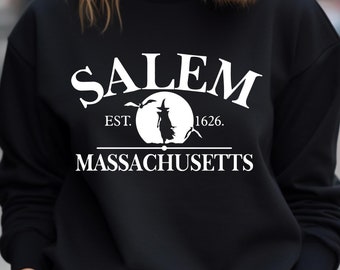 Salem Massachusetts Sweatshirt, Cute Halloween Witches Gift T Shirt, Hocus Pocus Sweater, Fall Sweatshirt, Witchy Woman, Salem MA Tshirt,Bag