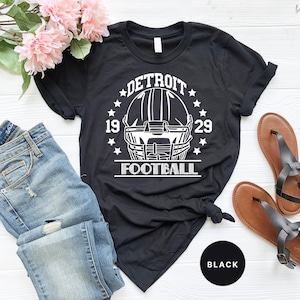 Detroit Football Sweatshirt, Detroit Football Fan Gift T Shirt, Detroit Tshirt, Sunday Football Sweater, Vintage Style Football Tee, ToteBag