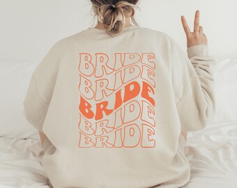 Personalized Retro Bridal Party T Shirt, Bachelorette Party Gift Tshirt, Custom Bridesmaids Tee, Bachelorette Sweater,Honeymoon Gift T-shirt
