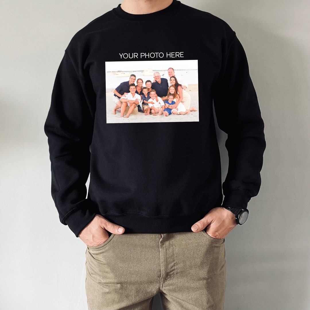 Personalized Your Photo Tshirt, Custom Image Gift Sweatshirt, Your ...
