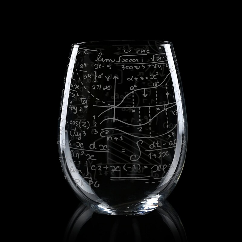 Math Drinking Glasses - Etsy