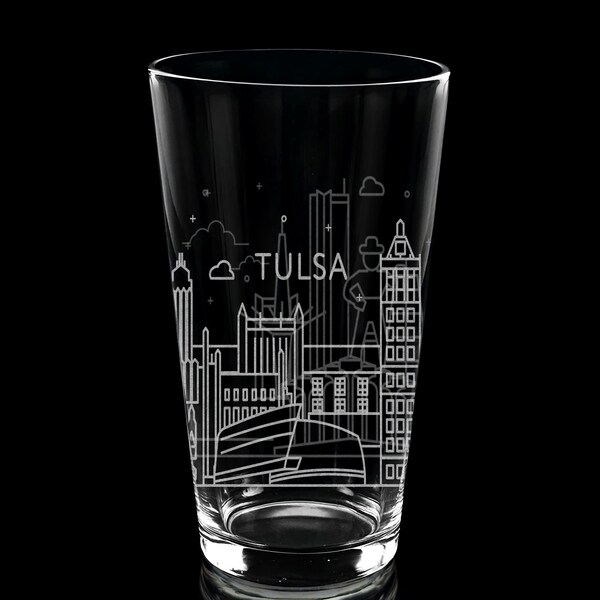 Tulsa Skyline Etsy
