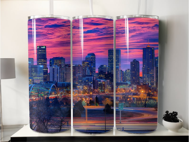 Denver Downtown Tumbler Wrap Etsy