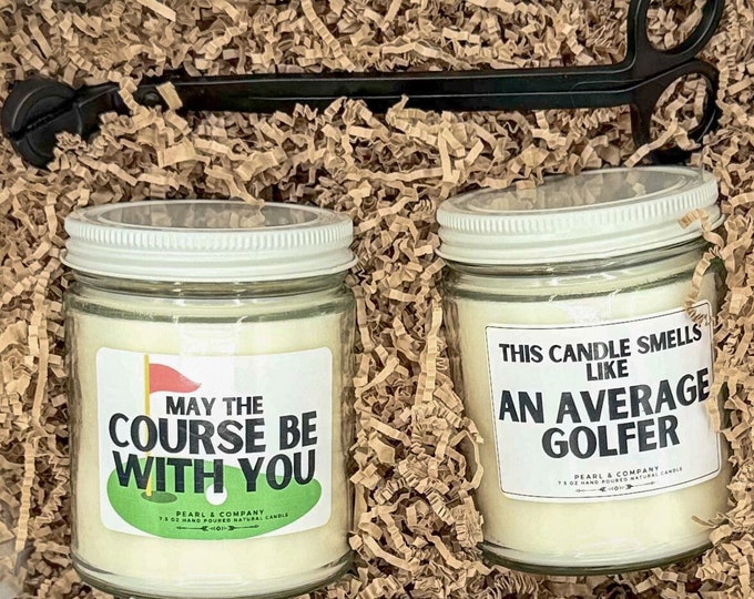 Bundle Golfer Candle Golf Candle Funny Candle Dad Candle Brother Candle Smells like Golf Candle Golfer gifts Gifts for golfer sports candle