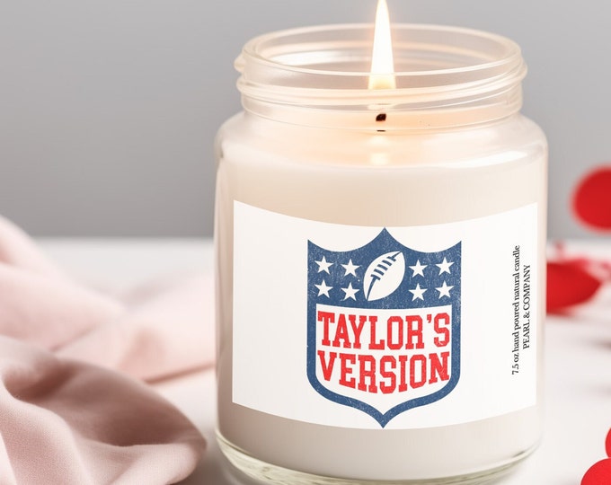 Taylors Version candle, football