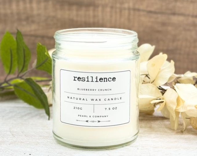 Resilience 'Blueberry Crunch' - Aromatherapy Candle - Hand poured natural candles