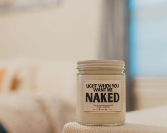 Funny Candle Gift for Him, Scented Soy Candle