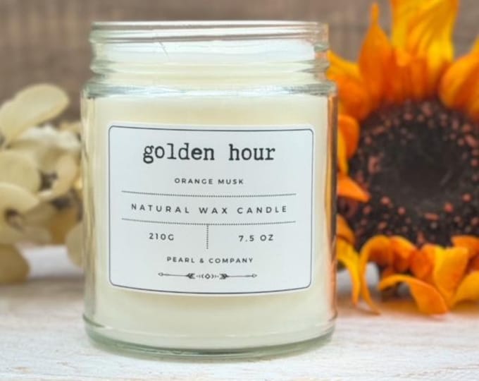 Golden Hour - Orange Musk - Hand poured natural candles