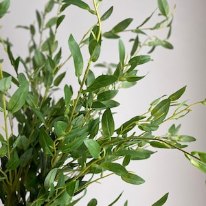 Caule de folhas artificiais - Planta artificial / Vegetação faça você mesmo / Casamento / Decoração de casa / Presentes / Verde