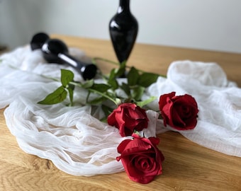 Faux Real Touch Rose Artificial Flower / Wedding / Home Decoration ...