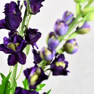 Faux Purple Delphinium Stem - High Quality Artificial Flower / Wedding / Bouquet / Event / Home Decor / Arrangement / Centerpiece / Gifts