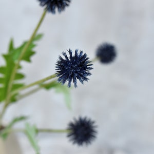 Ramo artificiale di cardo eryngo blu - Fiore di campo finto / Matrimonio / Bouquet / Composizione floreale / Centrotavola / Riempitivo / Fai da te / Verde