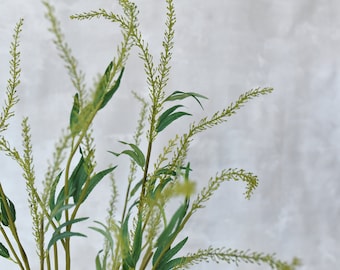 Faux Love Grass Spray - High Quality Artificial Plant / Foliage / Greenery / Wedding Bouquet / DIY / Home Decorations / Arrangement / Gifts