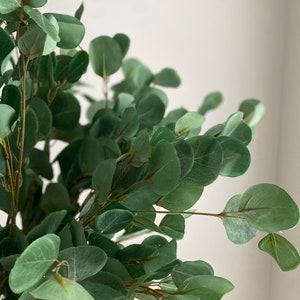 Faux Silver Dollar Eucalyptus Branch - Artificial Plant / Greenery / Floral /Plant / Wedding / Home Decoration / Gifts / Green