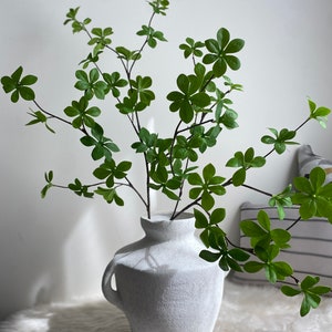 Real Touch Japanese Enkianthus Leaves Branch / Realistic High Quality Artificial Plant / Green Bell Leaf / Home Decoration / Wedding / Gifts