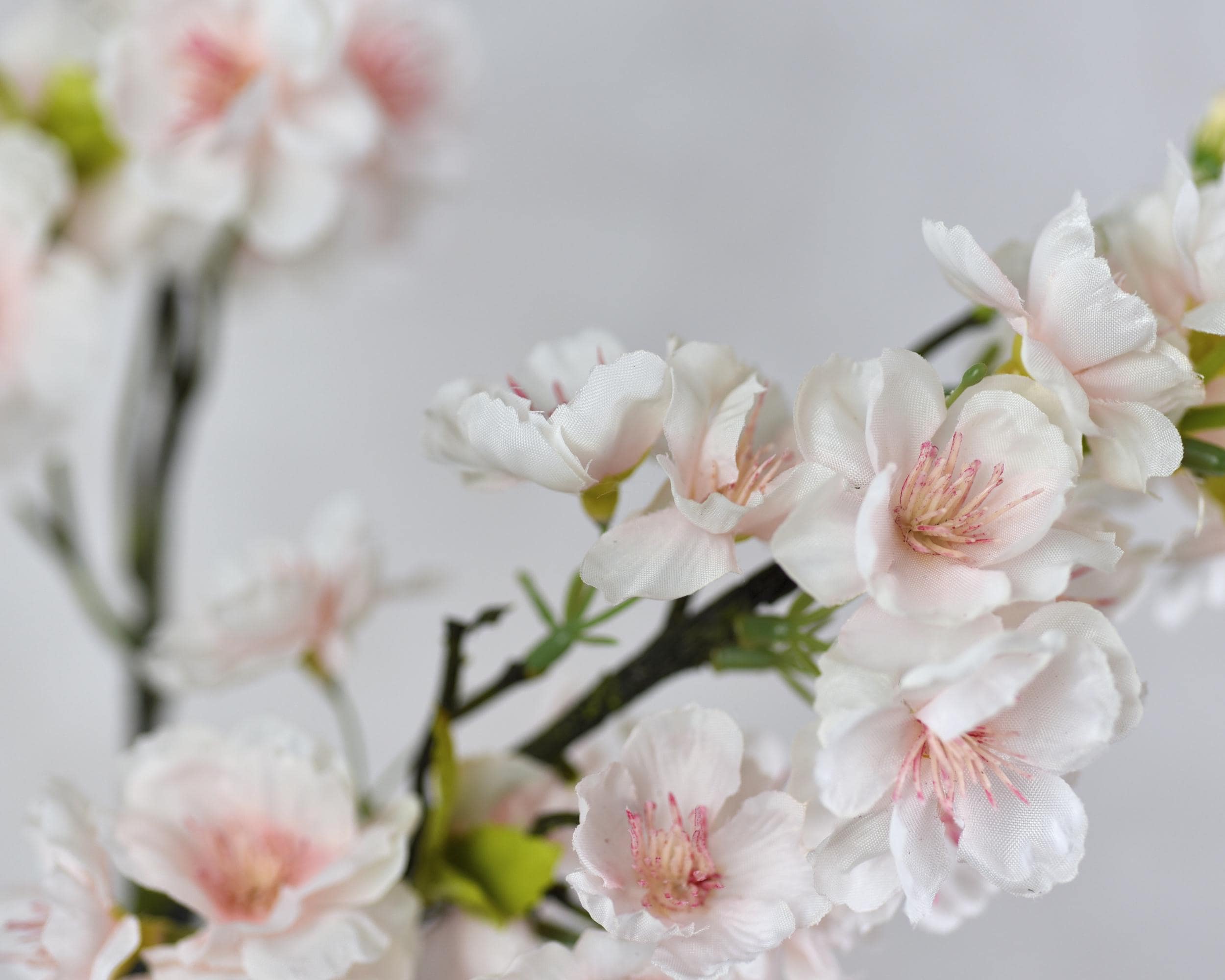 Faux Blush Pink Cherry Blossom Spray with Buds - Wedding / Bouquet / Event / Decoration / Home Decor / Arrangement / Gift / Design / Craft